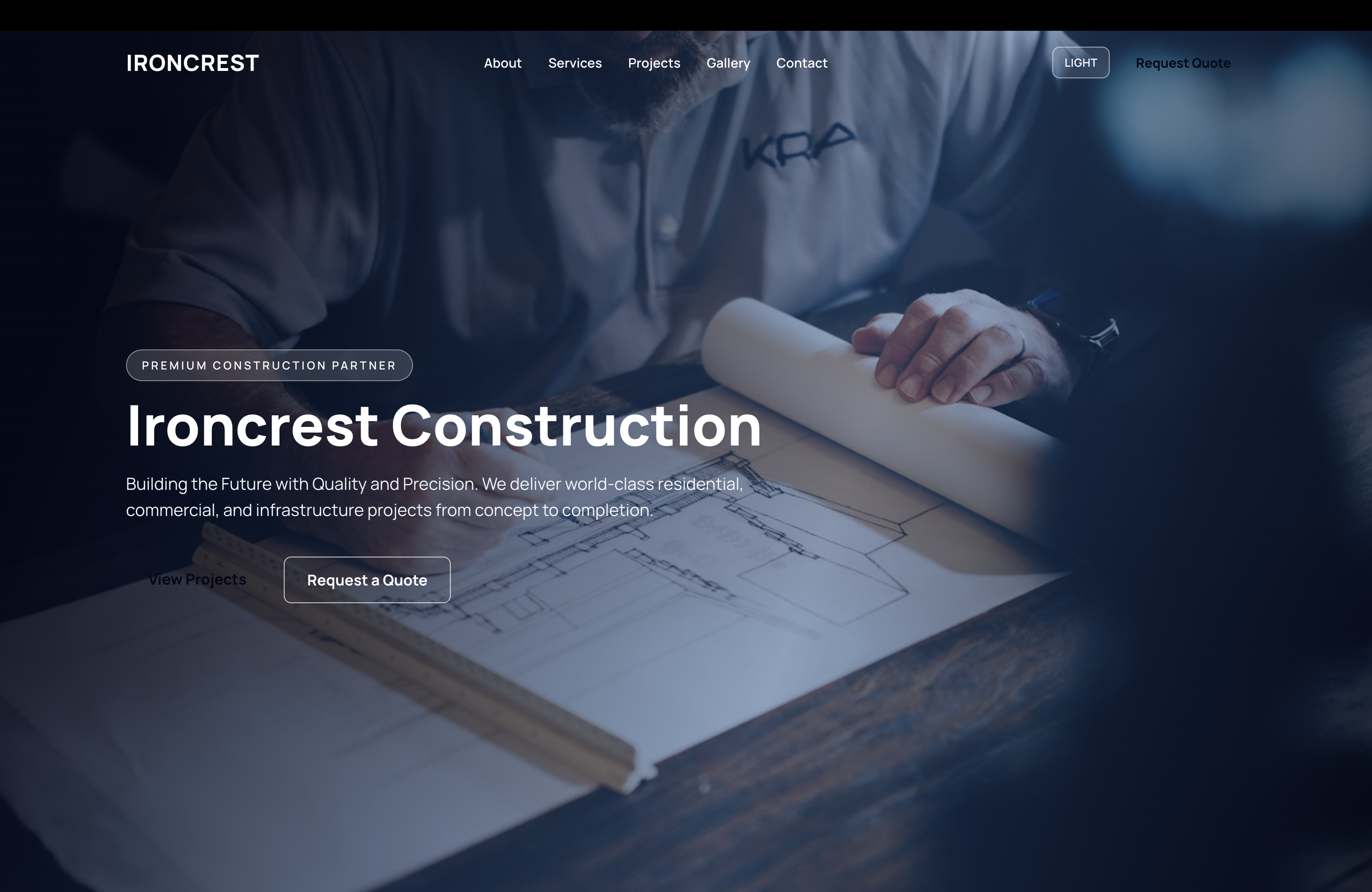 Business Landing Page preview