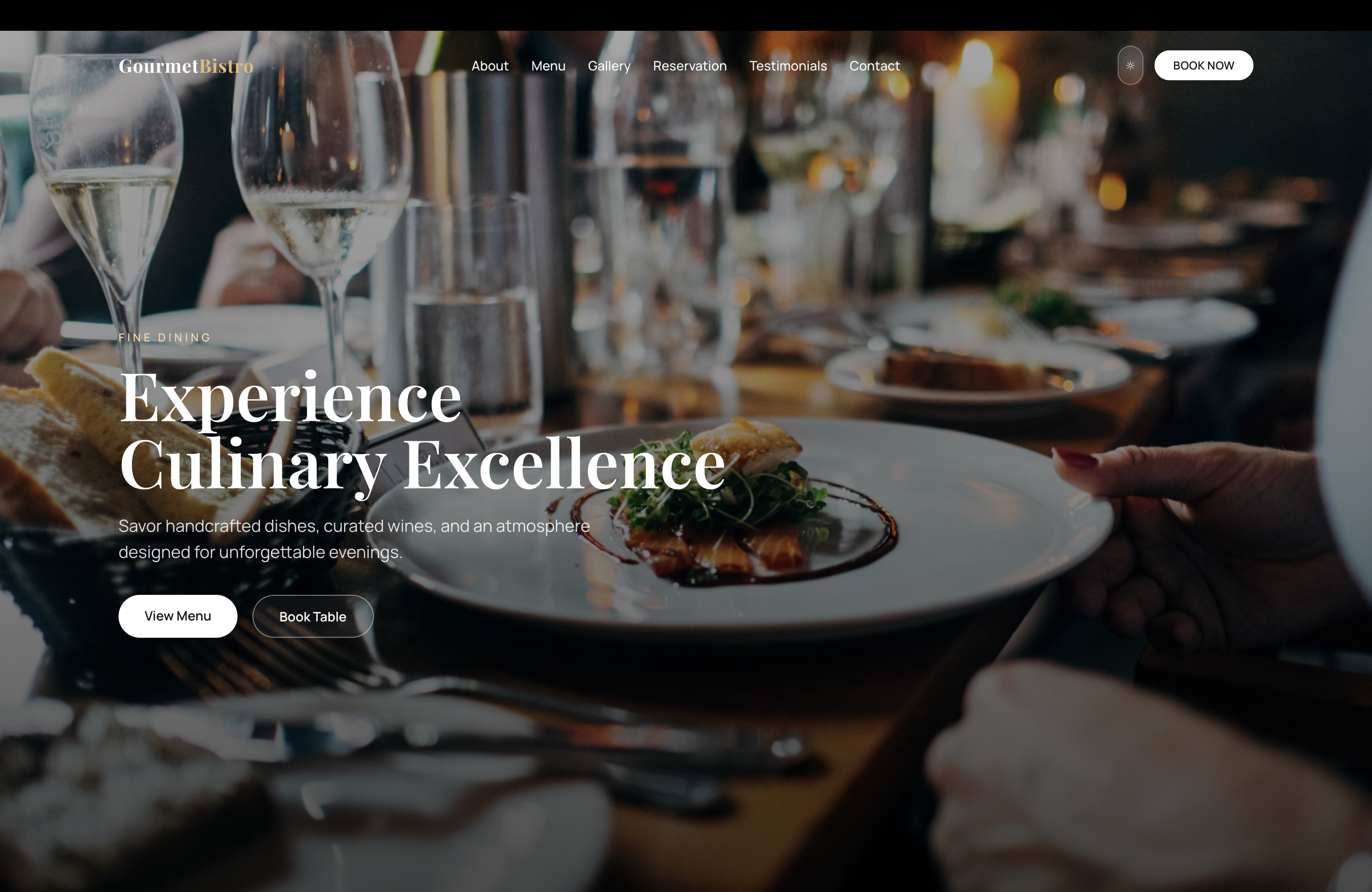 Restaurant Website preview